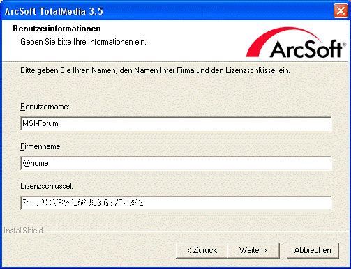 arcsoft totalmedia 3.5 activation code